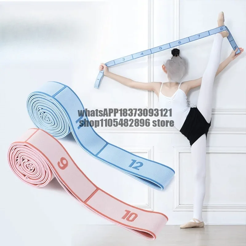 Dance training tension belt, special elastic belt for practice, segmented digital 12-grid 10-grid yoga resistance belt