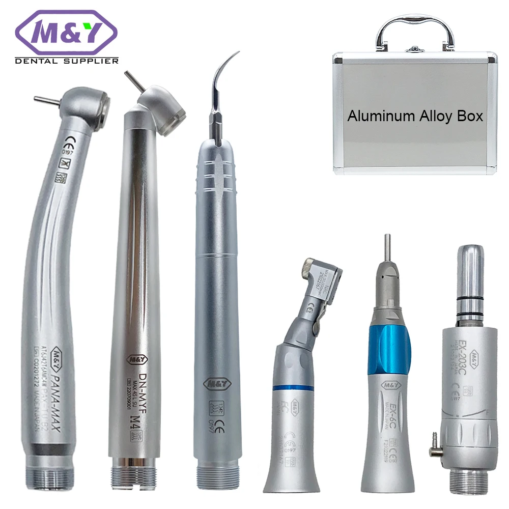 

Dental High and Low Speed Handpiece Whole Set Max1 High Speed Air Scaler and Low Speed Handpiece Kit 2 holes 4 holes Handpiece