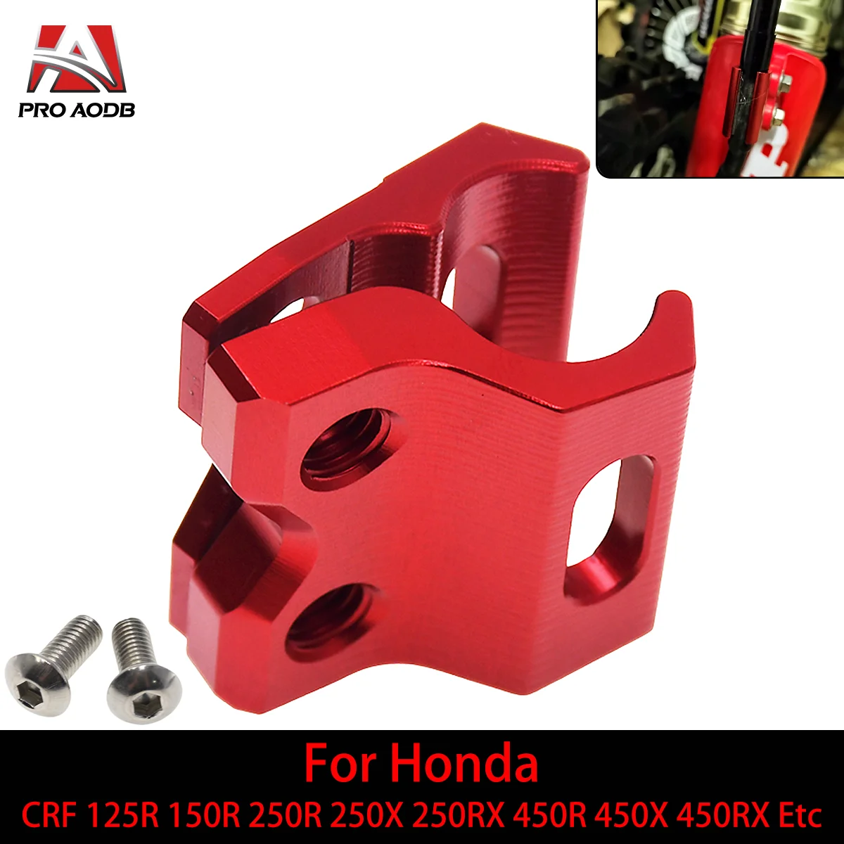 

Motorcycle Front Brake Line Holder Hose Clamp For Honda CRF 125R 150R 250R 250X 250RX 450R 450X 450RX 450RL Etc Model Motocross