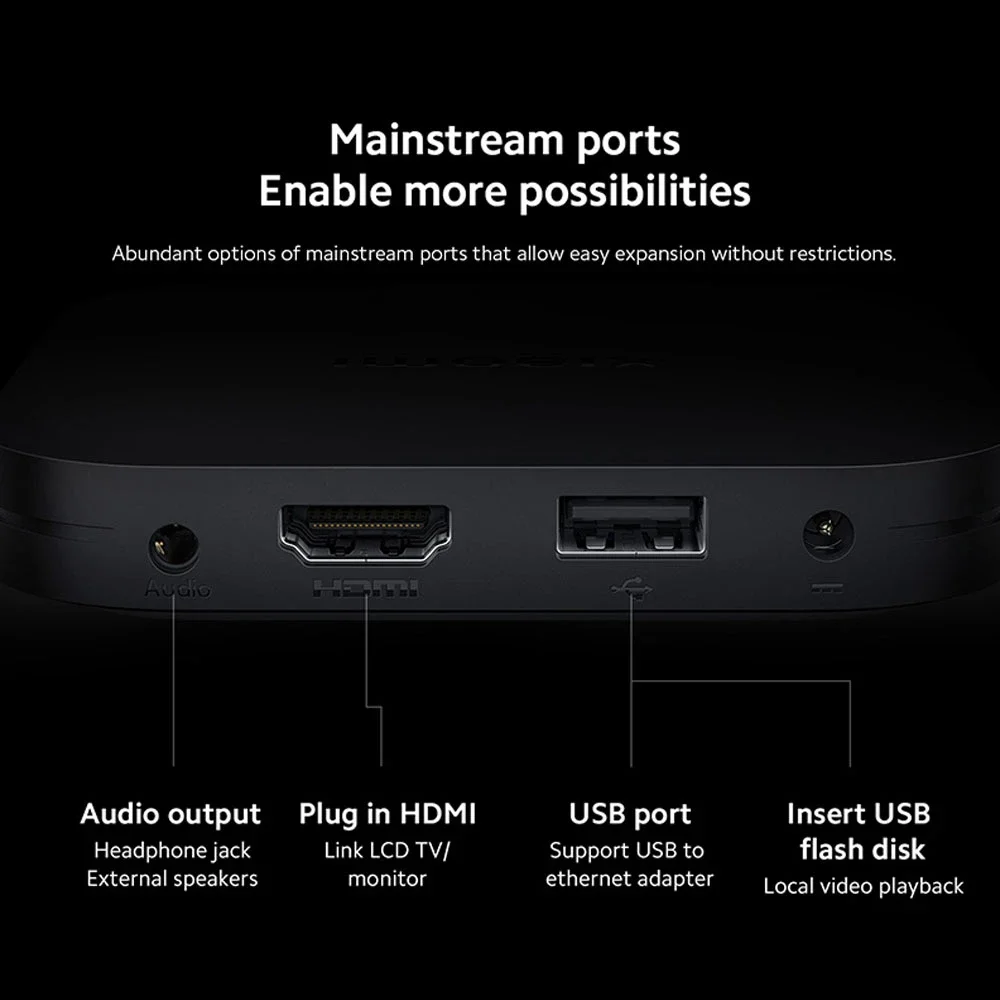 Ursprüngliche globale version xiaomi mi tv box s 2. gen quad core 4k ultra hd dolby vision hdr10 google assistent media player