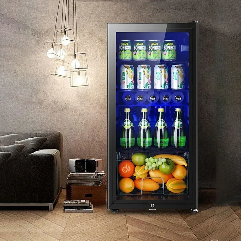 Única porta armário do vinho, BC-90L, barra, escritório, sala de estar, casa, hotel, refrigerador pequeno, congelador da bebida do chá