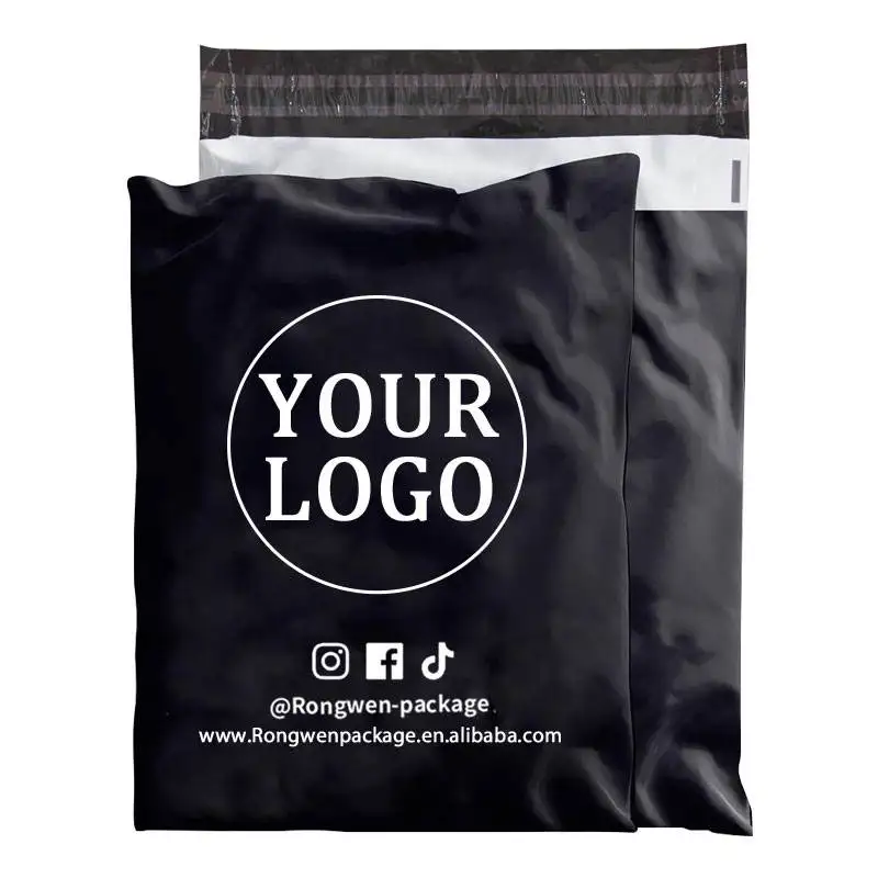 

Custom your own logo logo black white pink Poly shipping Mailer Plastic Shipping Mailing Bag Envelopes Polymailer Courier Bag