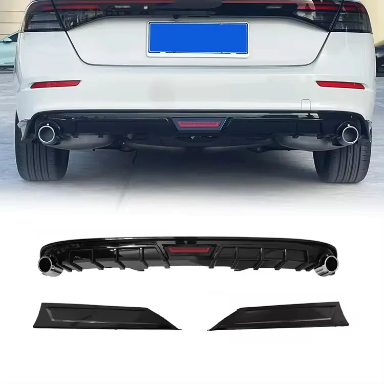 

Car Body Kit Rear Bumper Splitter Diffuser Spoiler Lip With LED Light for Honda 11th generation Accord 2023 2024