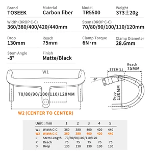 Bicycle Carbon-Carbon Guide, 28.6mm, Road bike pieces, T800 12 Main Sales MTB Integrated Wim - №3