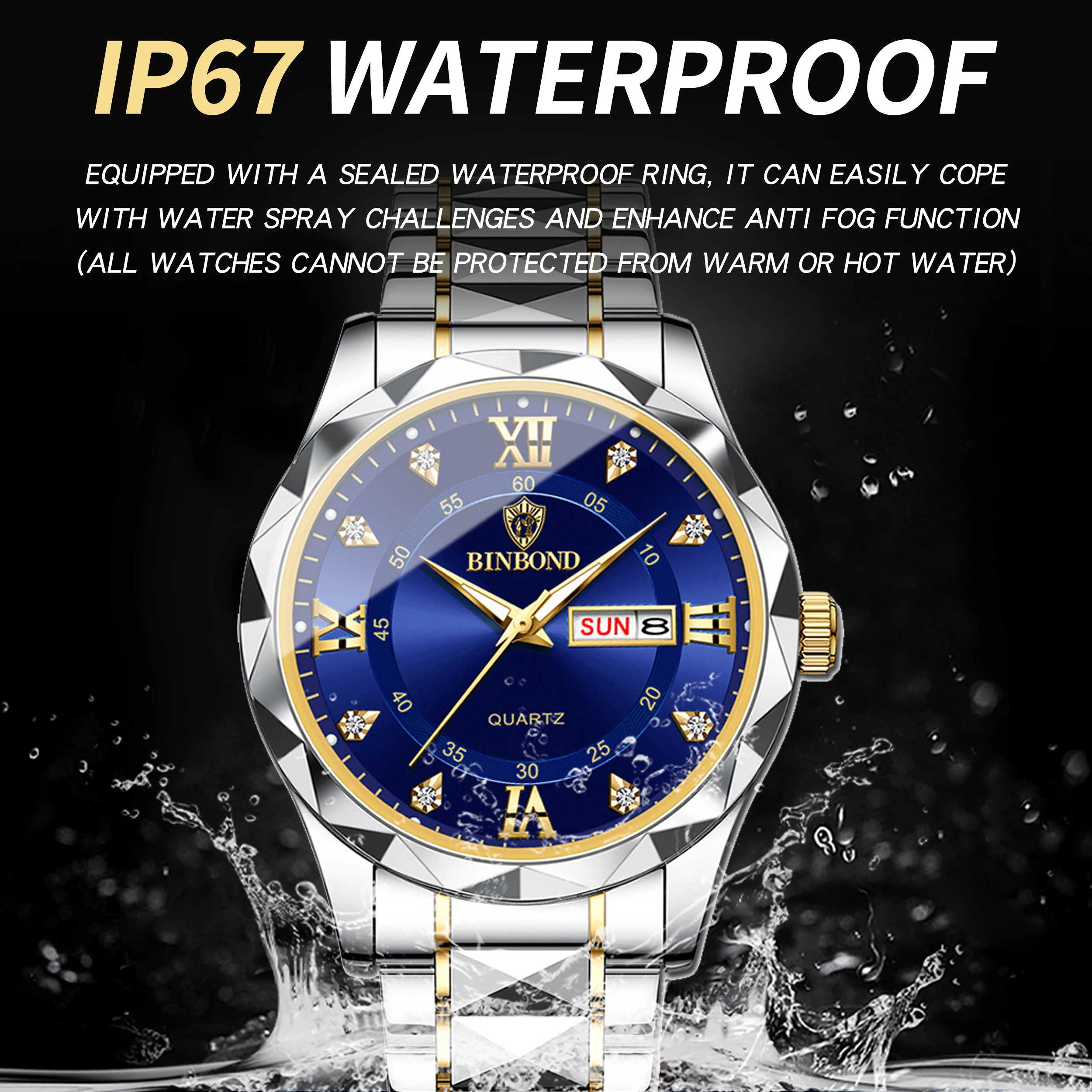 Men's Luxury Luminous Quartz Wristwatch