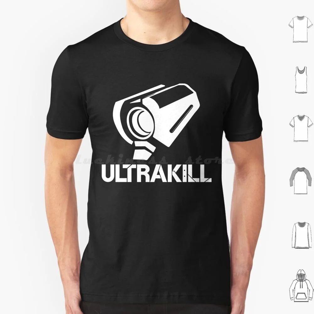 Футболка Ultrakill большого размера из 100% хлопка, игровая футболка Ultrakill для видеоигр, с надписью «кровь и топливо», Новинка