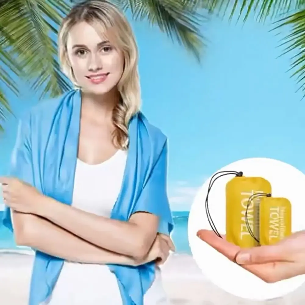 

Супервпитывающее спортивное быстросохнущее полотенце с легкой сумкой для хранения, из микрофибры, машинная стирка, удобное для путешествий, для спортзала