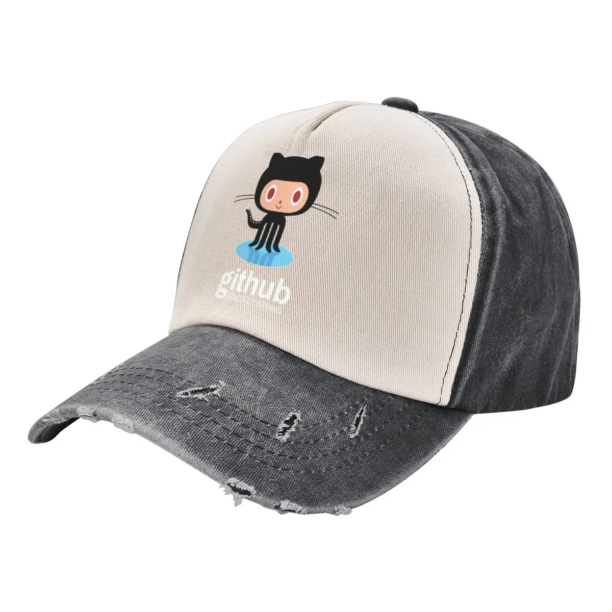 

New Color Github Github Social Coding Baseball Cap Cotton Cowboy Adult Washed Casquette