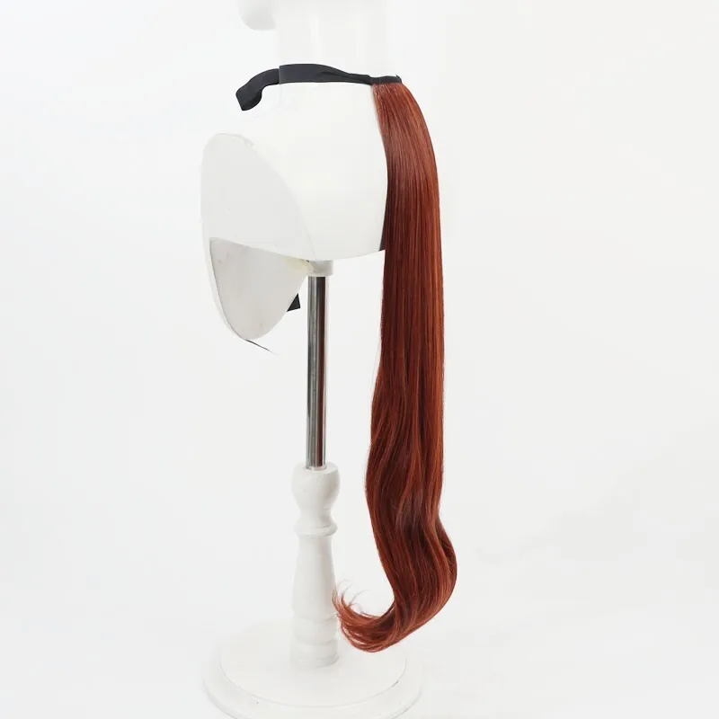 Jolie équipe Derby Spica Daiwa Scarlet Cosplay perruque marron épingles à cheveux pour les oreilles avec une queue