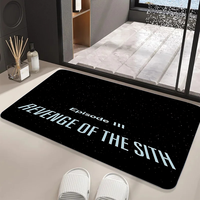 S-star Funny W-wars Floor Mat Graphic Printed Flannel Doormats For Bathroom Kitchen Entrance Carpet Home Decor