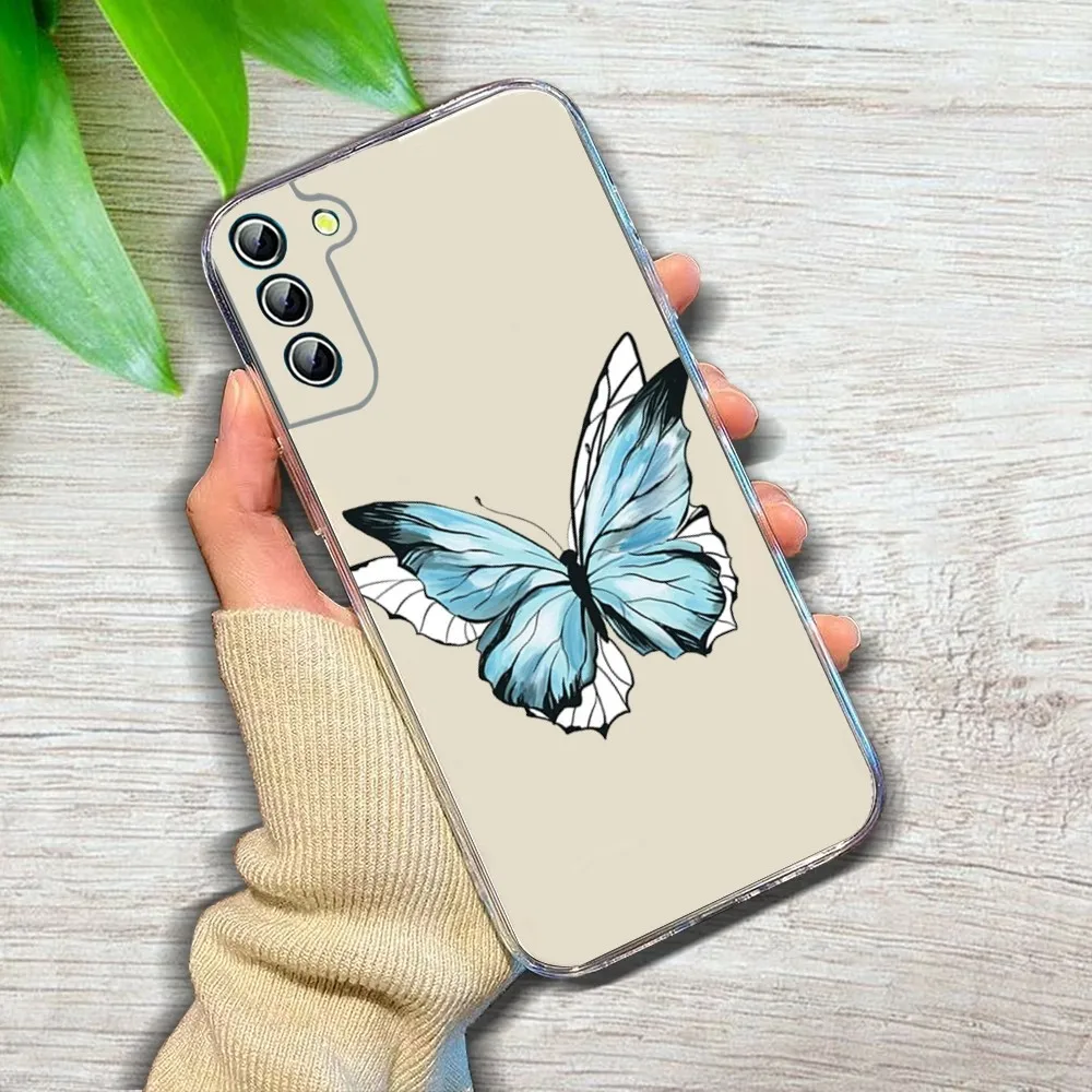 Luxury INS Gold Butterfly Phone Case For Samsung GalaxyA 10 20 30 50s 70 51 52 71 4g 12 31 21 31 S 20 21 Plus Ultra