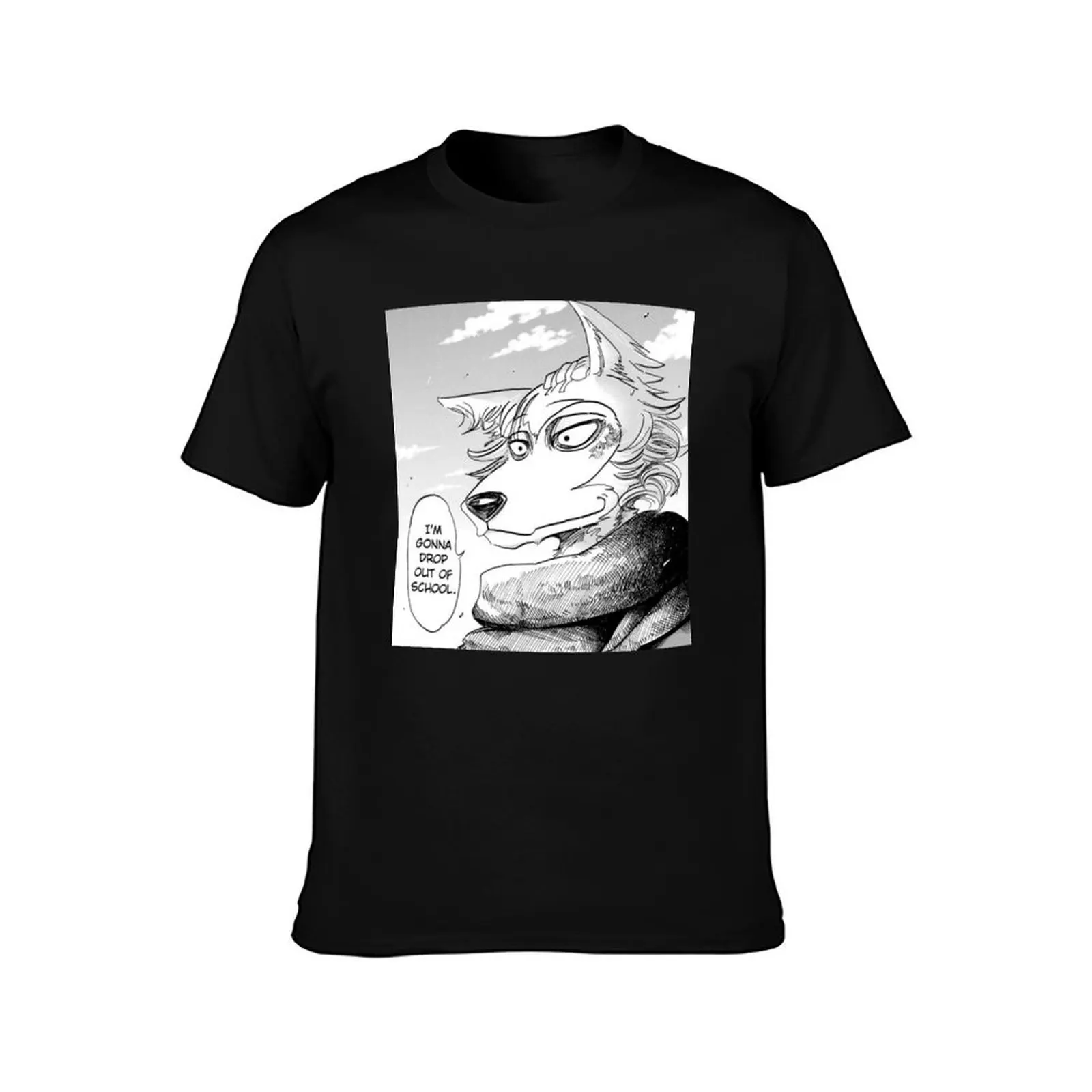 Beastars anime Legosi T-Shirt Summer Casual Cotton Tee Oversized Streetwear Tops Vintage Graphic Print Unisex Men Women