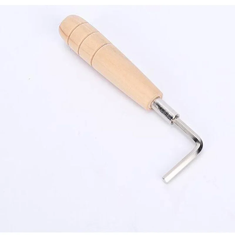 Gitarrenschraubenschlüssel, Sechskant-Einstellstab, Griff aus massivem Holz, Werkzeug zur Tonhöhenverstellung des Gitarrengriffbretts, Zubehör für Musikinstrumente, 1 Stück – Detail 9