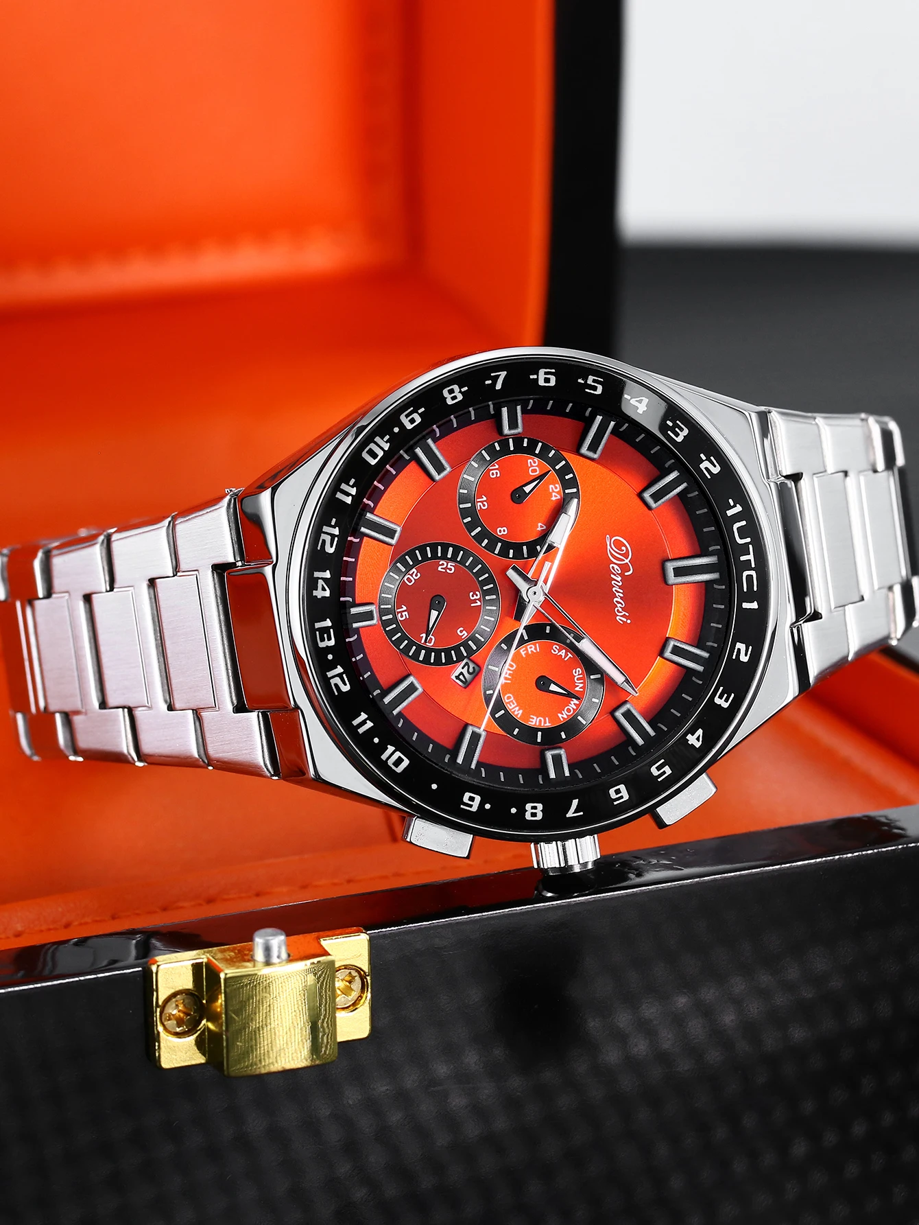 Relógio de Quartzo Multifuncio - Suede Strap Watch avaliação e preço