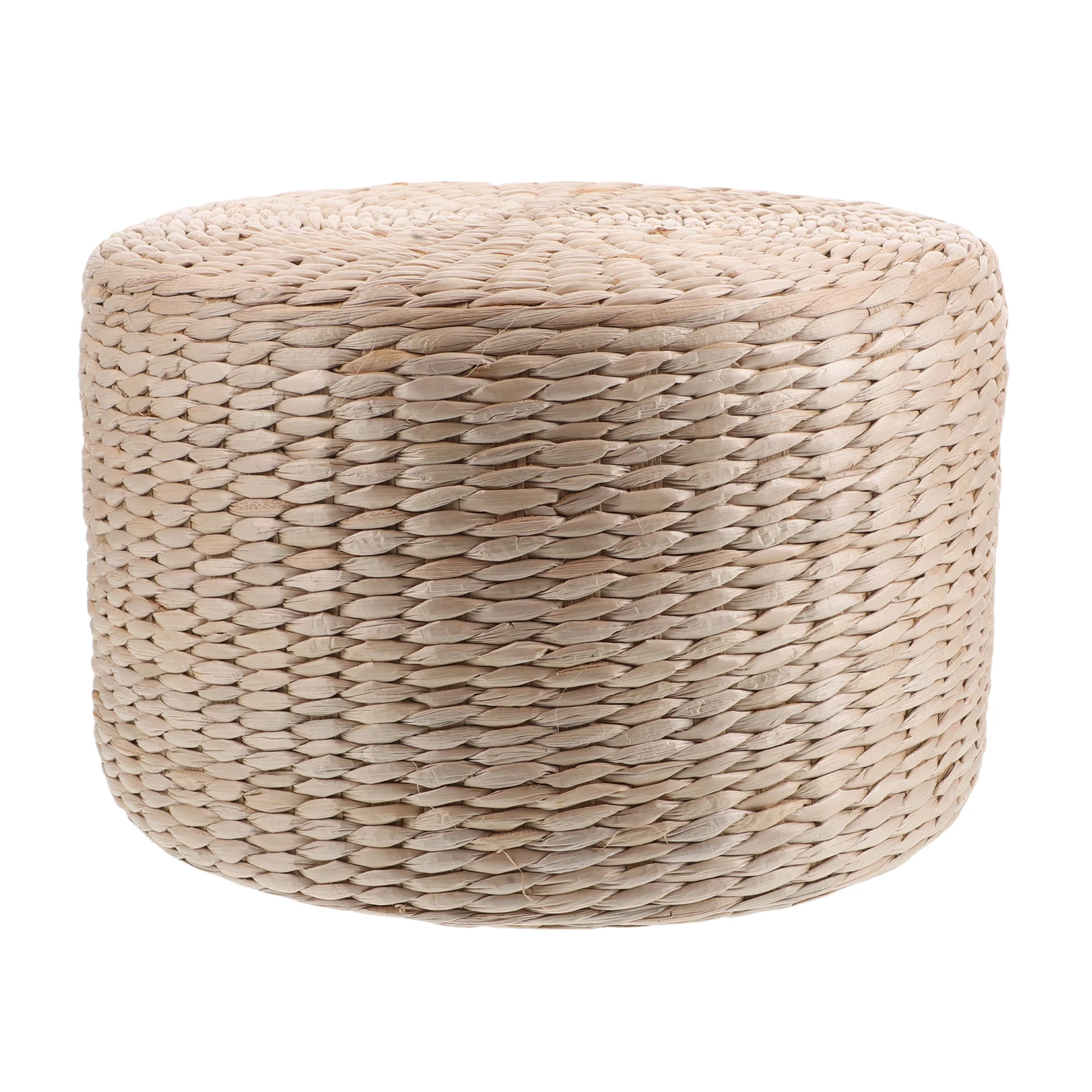 

Kids Woven Straw Stool Japanese Retro Floor Seat Pad Natural Round Sitting Cushion for Children Home Decor Footrest