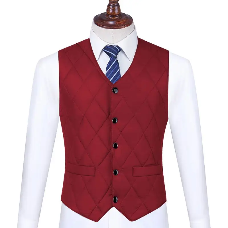 جديد أسفل القطن سترة الرجال شتاء دافئ منتصف العمر وكبار السن سترة سترة الحصان كليب الأب دعوى قصيرة #6