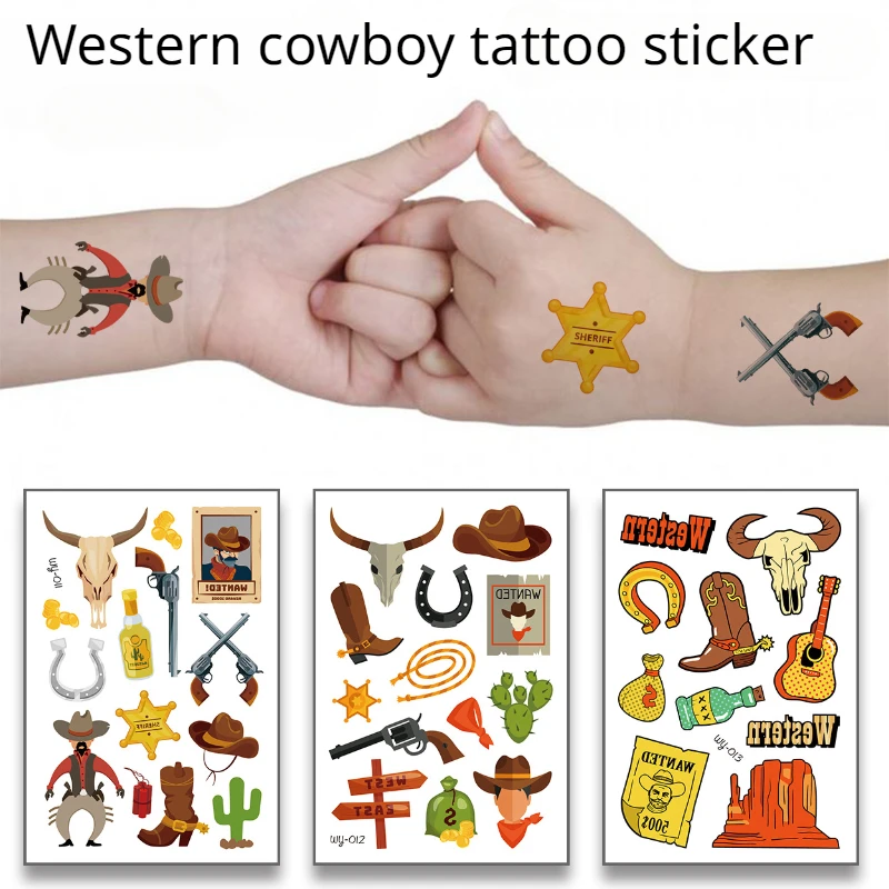 48pcs Western Cowboy Party Favors Boys Cowboy Keychain Horse Toys Christmas Gift Birthday Pinata Filling Decoration