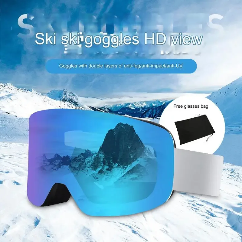 Wholesale Custom Ski Goggles UV Protection Winter Snow Sports Eyewear Snowboard Skiing Glasses