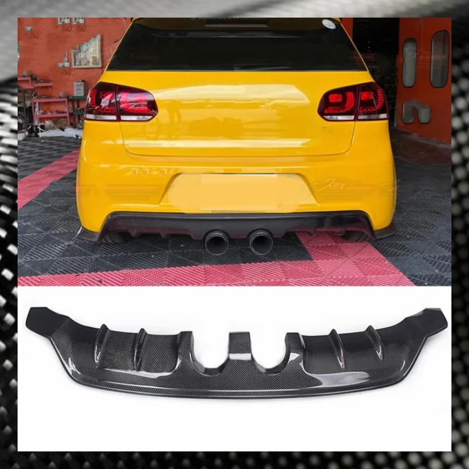 

Карбоновый задний диффузор для Volkswagen VW Golf 6 R20 10-13, модифицированный, новый стиль, нижняя часть заднего бампера