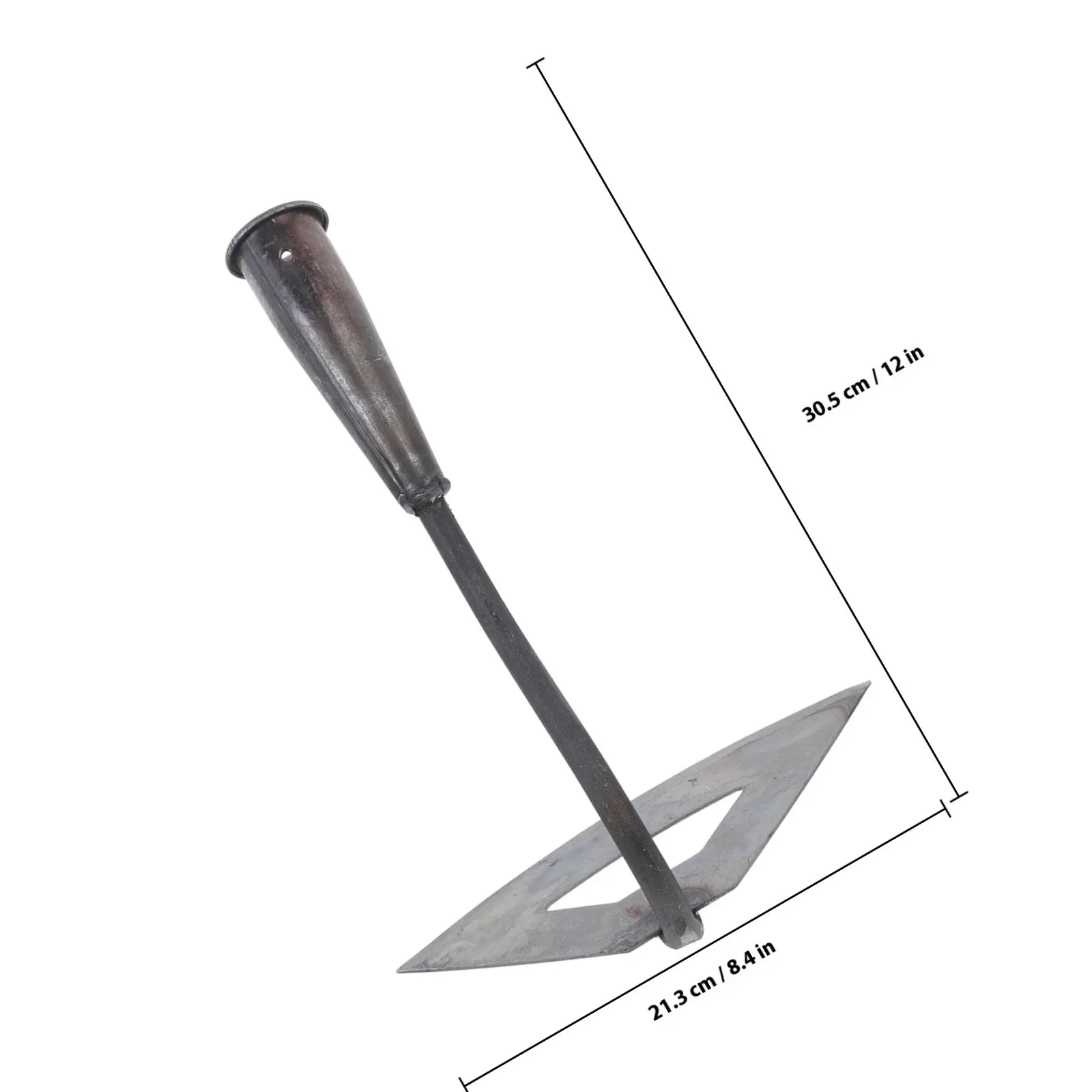 Hardened Hollow Hole Garden Hoe Heavy Duty Weeding Tool Easy Use Backyard Planting Tool Garden Hoe Agriculture Tools