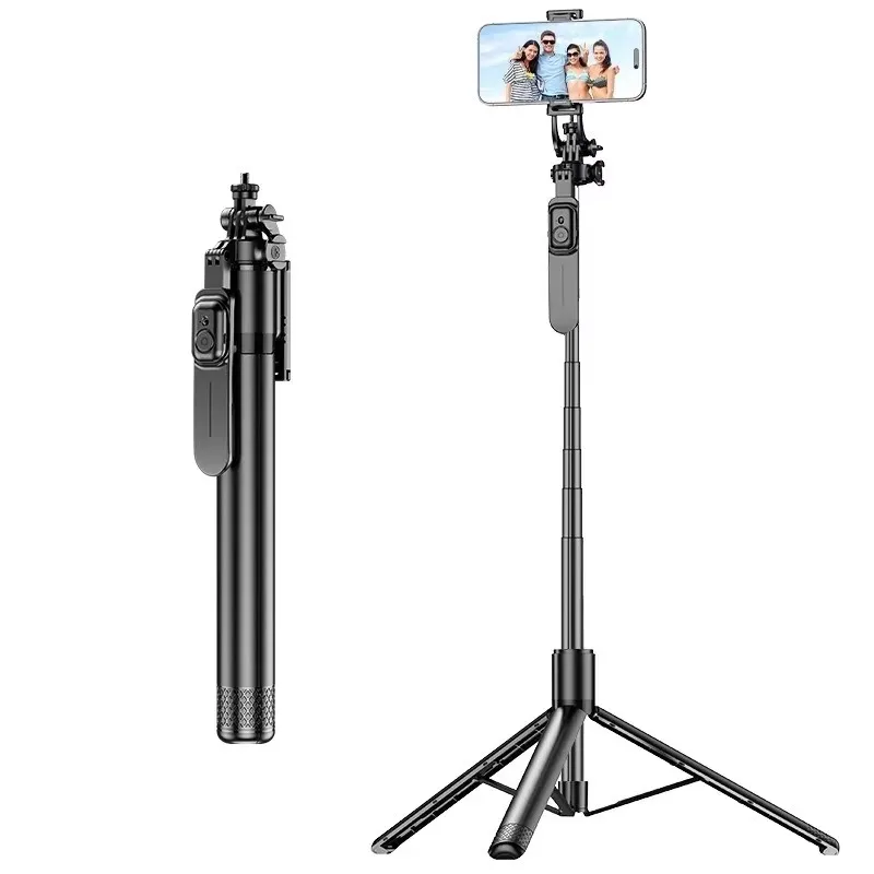 

Multifunction Selfie Stick Tripod with Handheld Gimbal Stabilizer Bluetooth Remote for Photography and Smartphone Recording