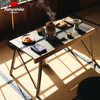 Naturehike IGT Table Aluminum Alloy Folding Camping Outdoor Picnic Portable Removable BBQ Grill Wood Stove Combination Table