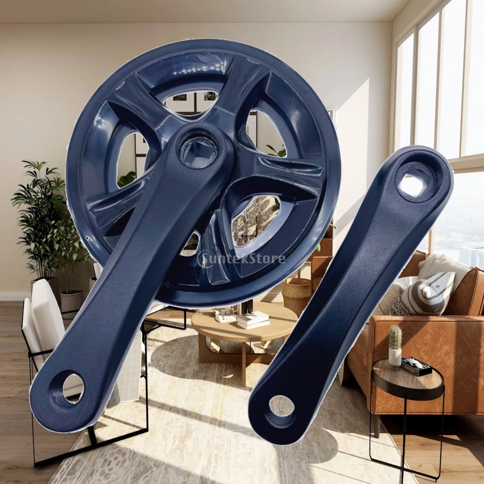 Lightweight Kids Bicycle Crank Compact Aluminum Bike Parts Crankset Replacement for Folding Bike Conversion
