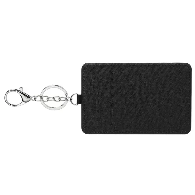 Sublimation Blanks PU Leather Suitcase Label Luggage Tags Card Bag Holder with KeyChain Tag Handbag Pendant for Custom Logo