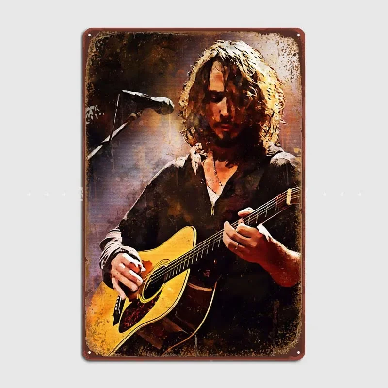 Chris Cornell Metal Wall Art of Murals Metal Signs Vintage House Decor Tin Signs Retro For Bar Garage Wall Decoration Poster