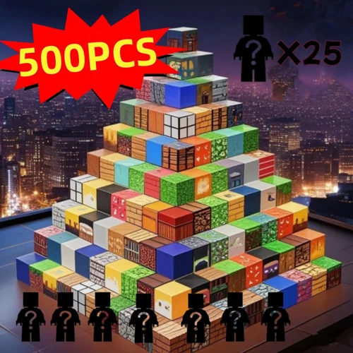 500 Uds DIY bloques de construcción magnéticos Mini mundo magnético niños DIY modelo de bloques de construcción rompecabezas bloques para juguetes para niños