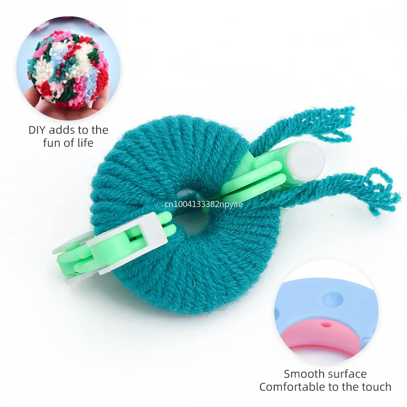 اليدوية الملونة الغزل الكرة صانع أداة المنزل استخدام الكرة النسيج جهاز الإبداعية نمط الحياكة الملحقات جهاز صنع الكرة