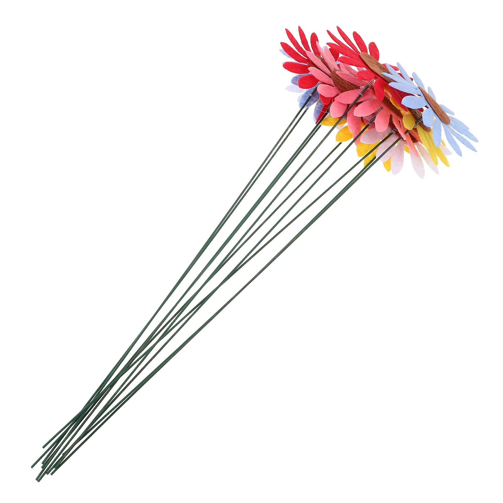 

10pcs Artificial Flower Heads Stakes Large Size Yard Decor Garden Decorations Stakes Garden Outdoor