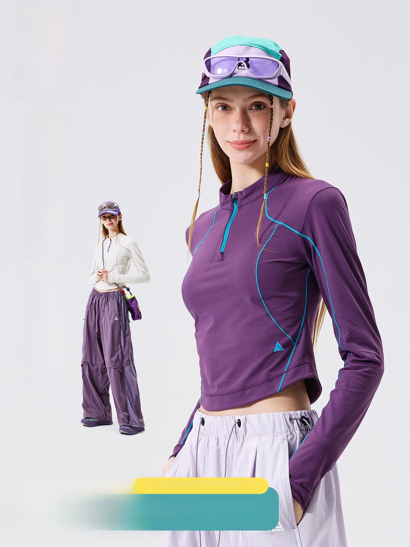 LAZY DAY Trendy Outdoor Sporty Women's Short Sleeve T-Shirt Quick Dry Moisture Wicking Long Sleeve Casual Style Zipper Closure