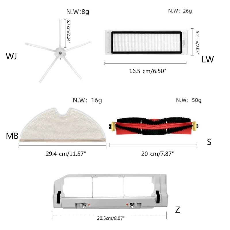 Roue Robot balayage tissu vadrouille filtre réservoir d'eau pour S5Max S6Pure livraison directe