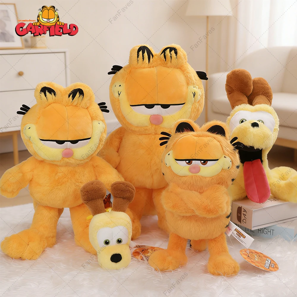 Garfield Original Plush Toy 10-30cm Garfield Cat Teen Adult Version Stuffed Doll Anime Plushie Christmas Birthday Gifts