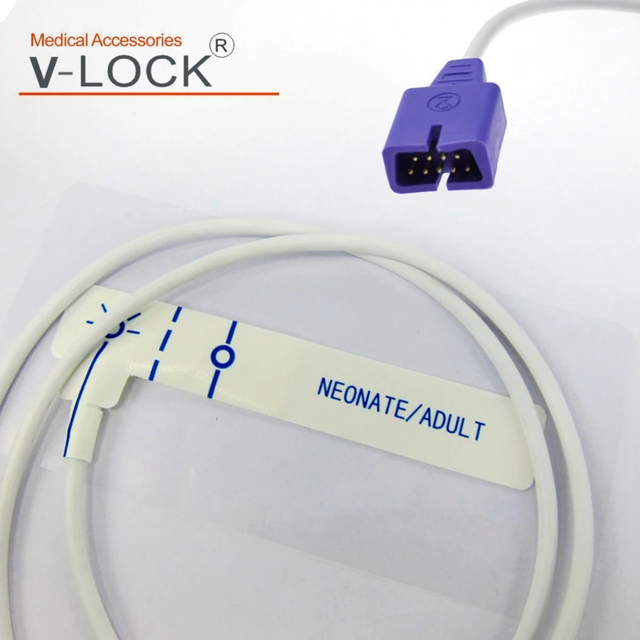 2024V-LOCK High Quality Disposable sensor with PE SIZE:Adult/Infant for NELLCOR W/OXIMAX