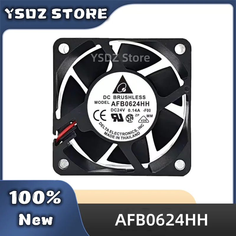AFB0624HH 2/3-wire DC24V 0.14A 60*60*25MM For Delta New Original Cooling fan Fast Shipping