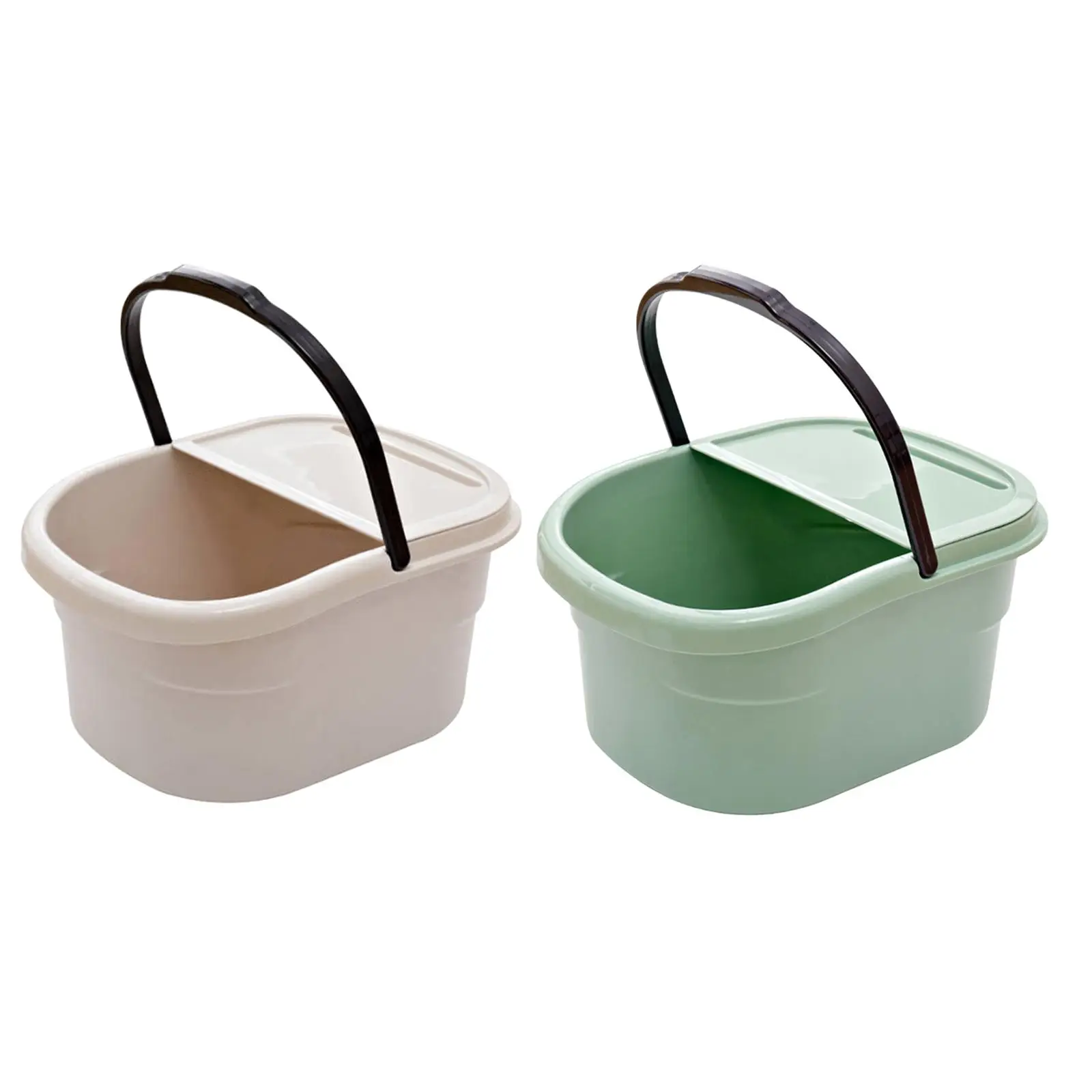 Foot Bath Basin for Soaking Feet Foot Soaking Tub 30cm Deep with Handle Foot Wash Basin Bucket for Cleaning Travel Household