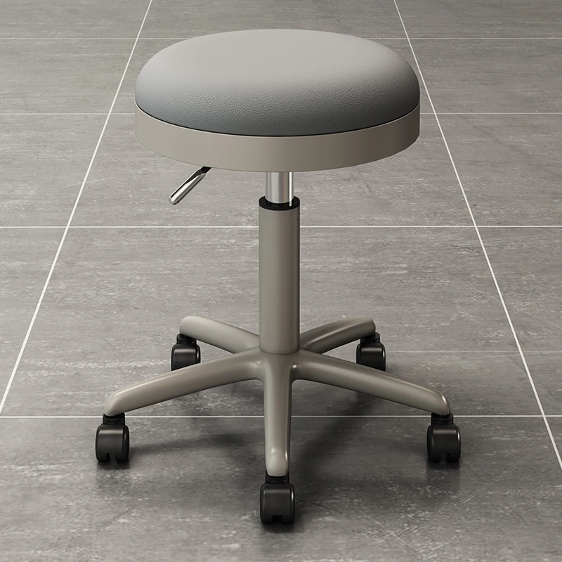 

Hairdressing stool with wheels Makeup lift stool Hair salon hair washing and cutting rotating round chair Beauty salon exclusive
