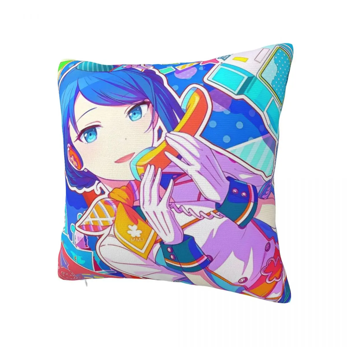 P-Project SekaiS Music Game Pillowcase Double-sided Printing Cushion Cover Decoration Throw Pillow Case Cover Bed Zipper 40X40cm