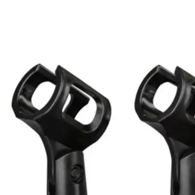 4 Head Microphone Mount Bracket 4-Head Microphone Mount T-Bar Bracket Sturdy Plastic Construction for versatile Application