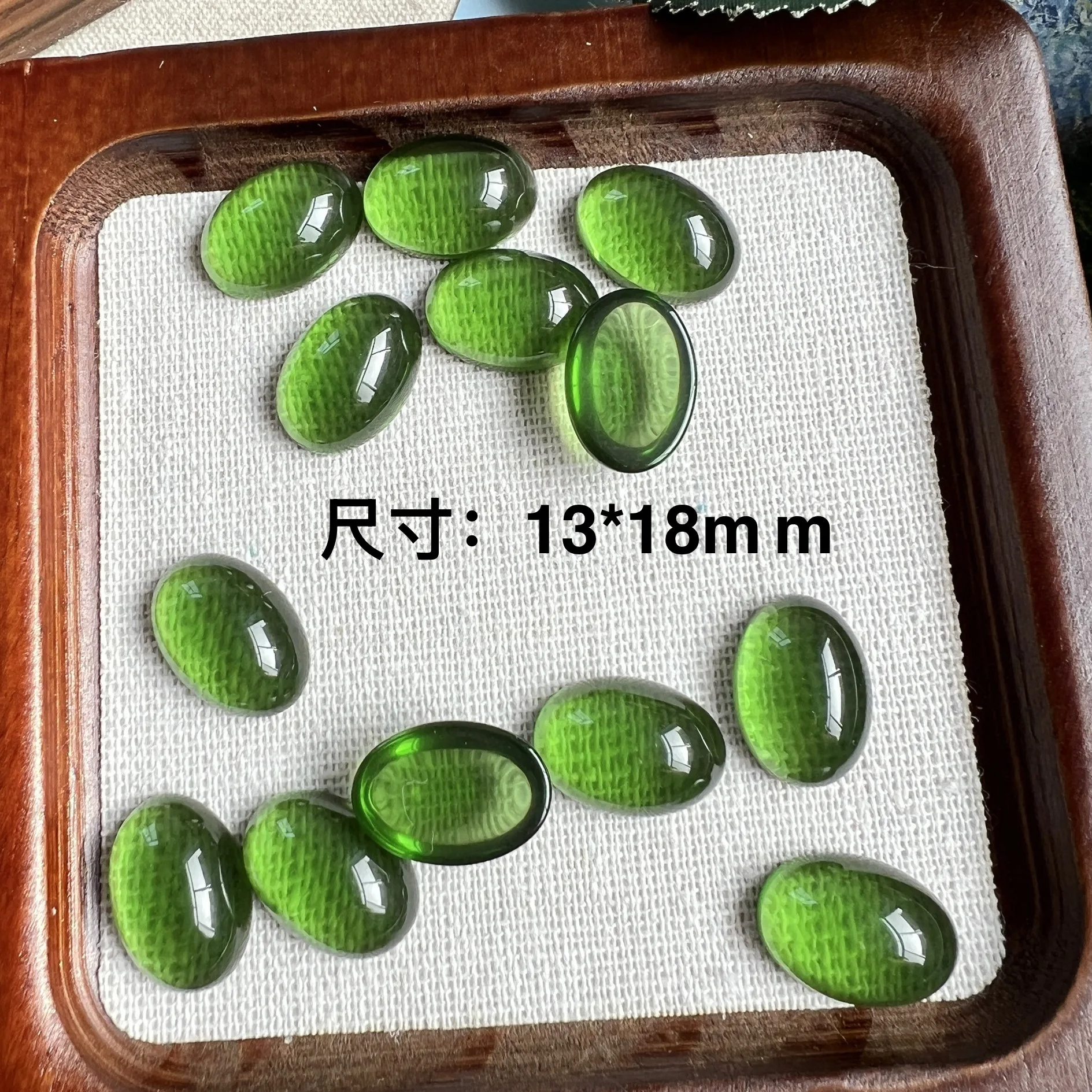 20pcs Transparent Ovel Acrylic Patch Flat Back Resin Cabochons Diy Phone Case Hair Clips Earrings Jewelry Findings Decorations