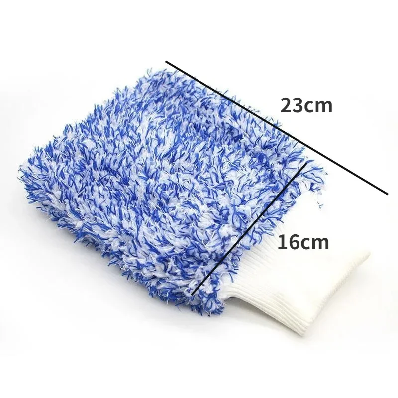 TILONDEX 1PC Extra Large Microfiber Car Wash Mitt Scratch-Free Absorbent Auto Cleaning Glove for Car Body & Window