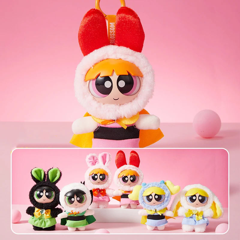 

Authentic The Powerpuff Girls Series Variety Girl Plush Blind Box Surprise Toy Anime Cartoon Peripheral Vinyl Doll Pendant