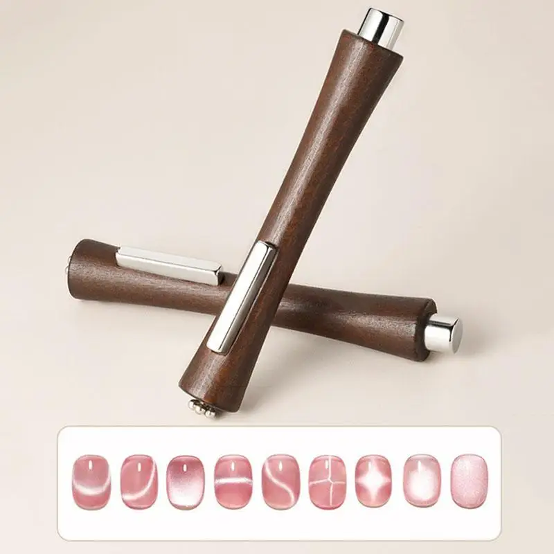 HUA 3 IN 1 Multi-Function CAT EYE แม่เหล็กสําหรับเล็บ Art Design Strong Magnetic Stick สร้างดอกไม้รูปผลเครื่องมือแม่เหล็ก