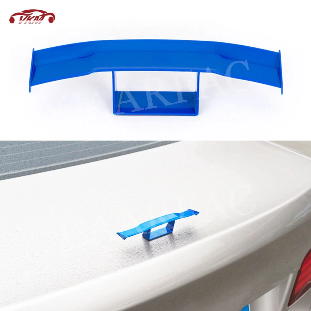 

Carbon Fiber Twill Look GT Style Mini Racing Rear Small Wing Spoiler Boot Decoration For Universal Car