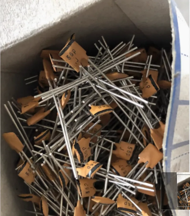 10PCS/LOT  silver film high frequency porcelain plate capacitance 500V56PF 12PF 27PF 33PF 390PF 1500PF