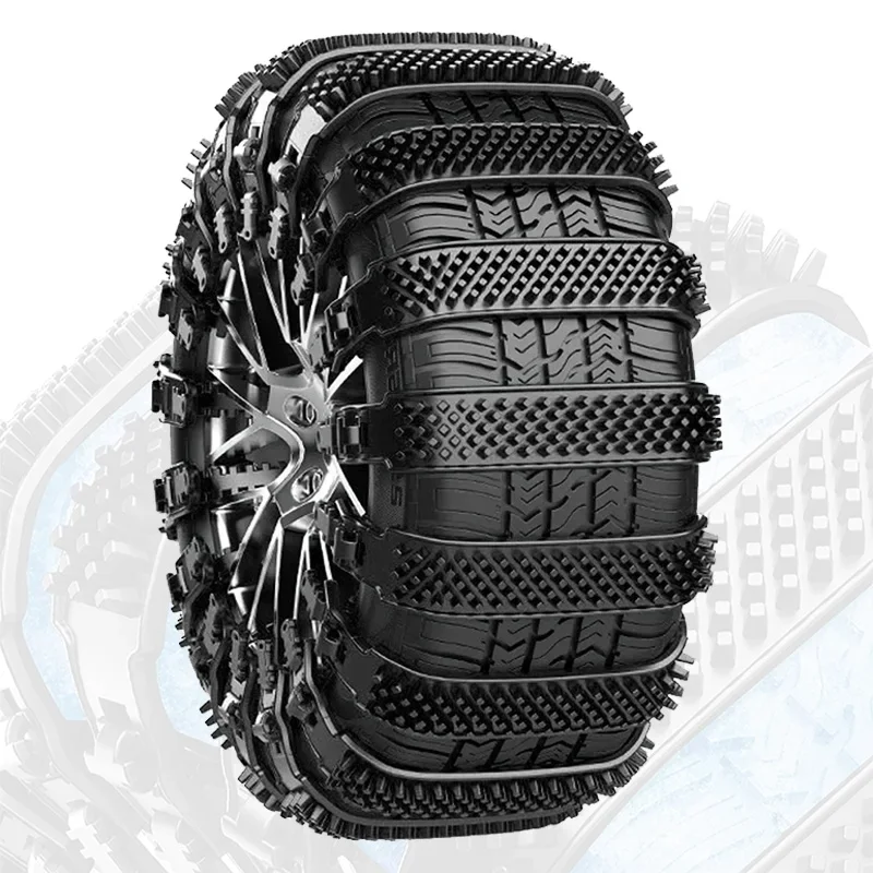 Snow Chain Tire Chain 10/1PCS Polyurethane Set Wheel Belt Belt Winter Snow Chain Anti-Ski Ground Emergency Car Tire Chain New