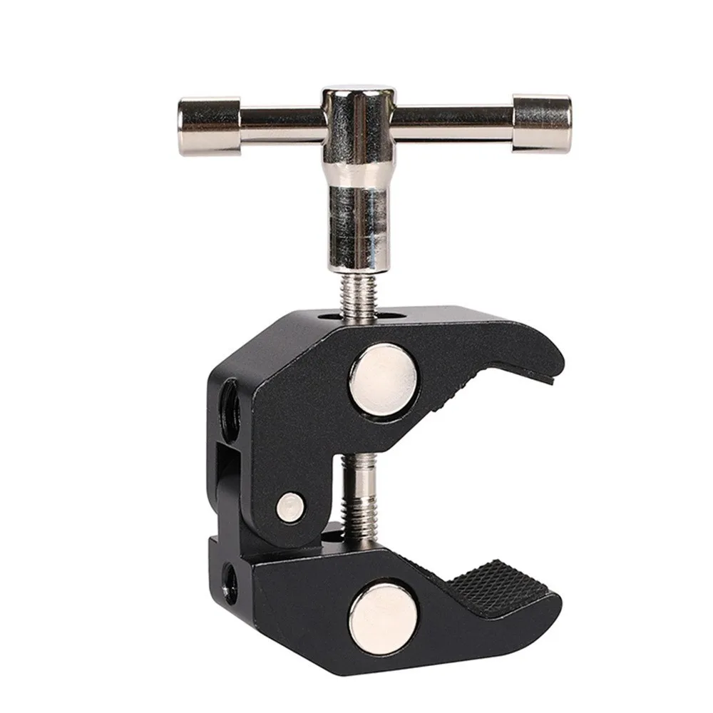 

Super Clamp Photography Accessory with 1/4' And 3/8' Thread for Camera Monitor Plate iPad LED Lights Umbrellas