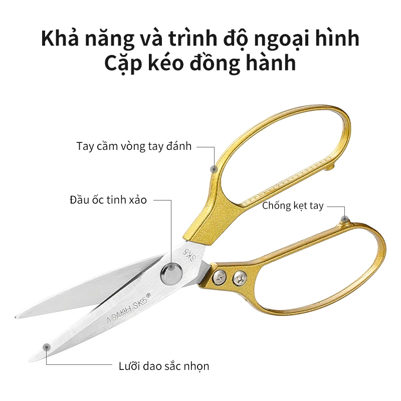 1/2/3pcs SHENJIU Kitchen scissors, food-grade stainless steel, strong scissors, hotel and restaurant, household scissors